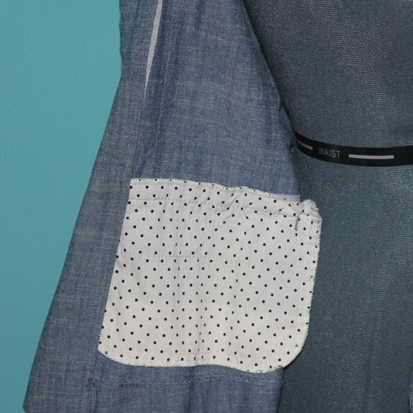 Merona Blazer Large with Polka Dot Lining - Picture 4 of 5